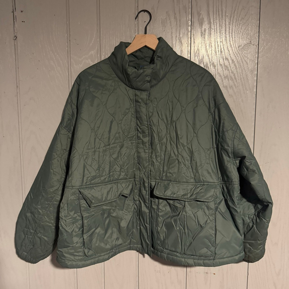 Old Navy Jackets & Blazers - Packable Oversized Water-Resistant Quilted Utility Jacket — Moss Green